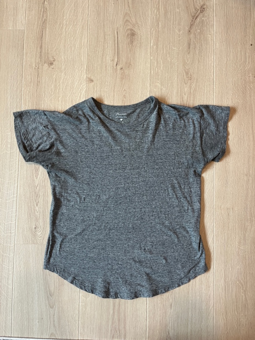 Madewell Heather Gray Short-Sleeve Crewneck Tee